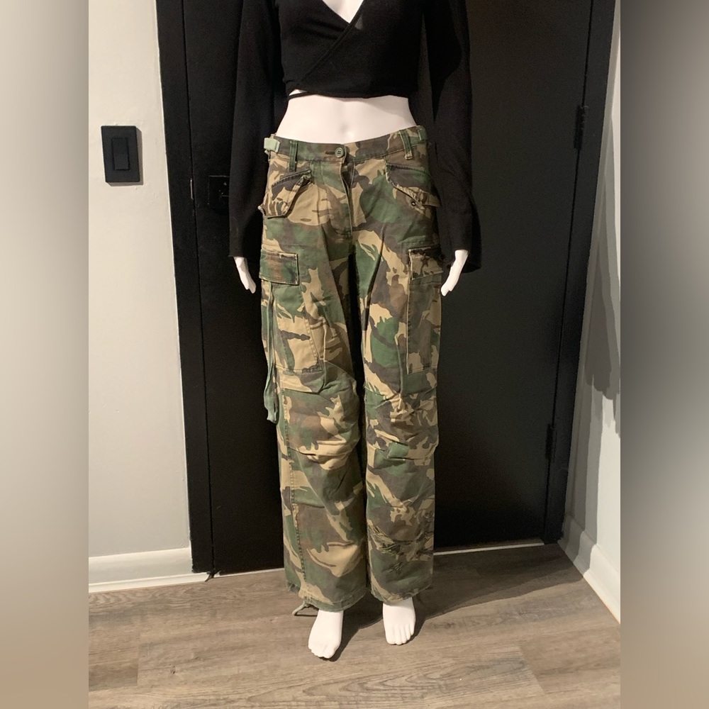 Camouflage cargo pants